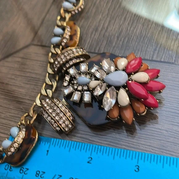 Simple Addiction Antique Gold Statement Necklace - Picture 12 of 16